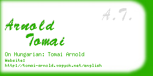 arnold tomai business card